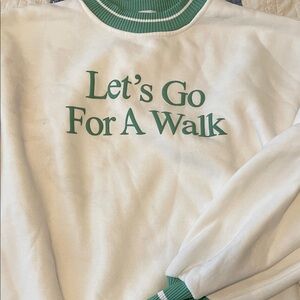 Yellow the Label 'Let's Go For A Walk' Crew